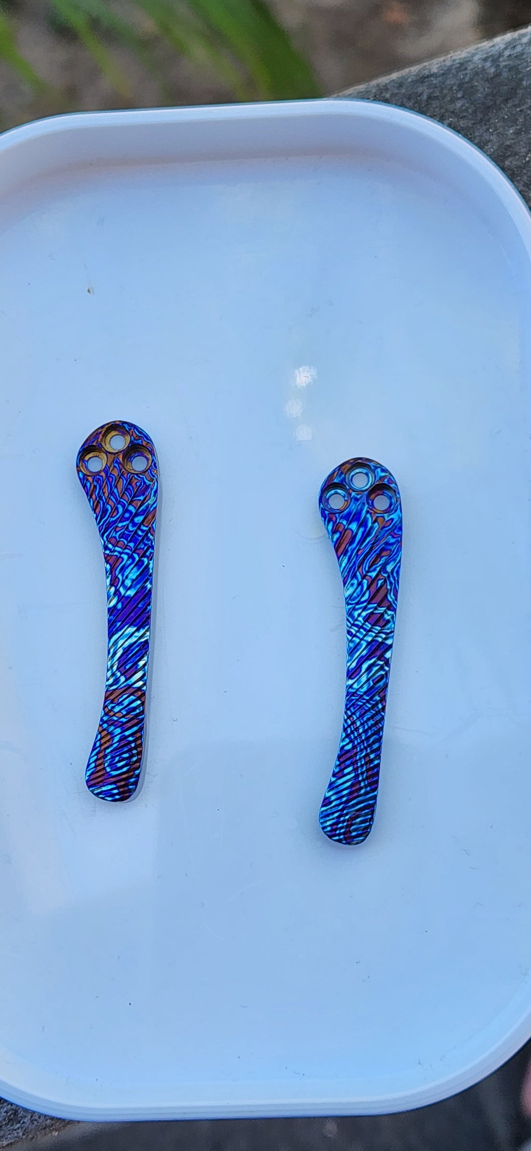 Slightly Blemished Timascus Clip