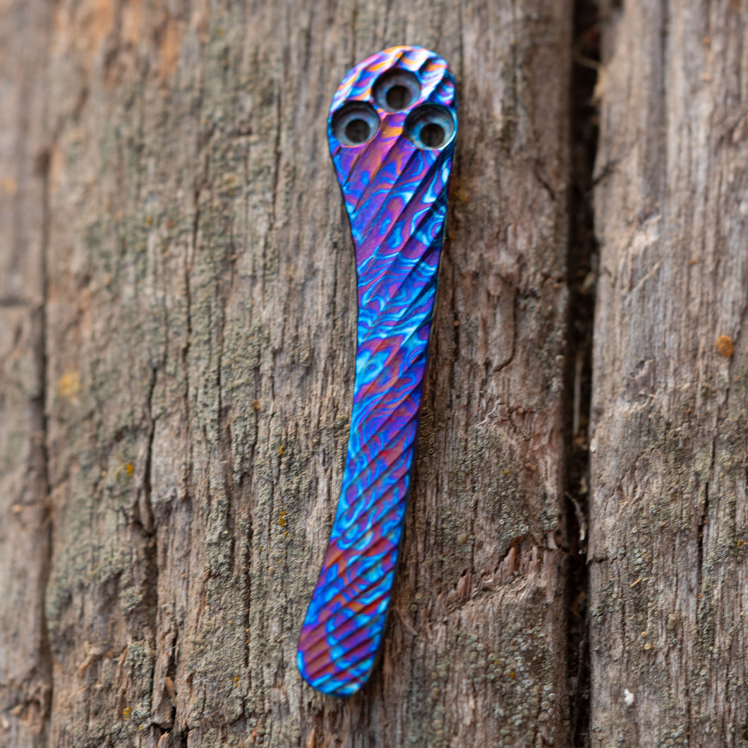 PM2 Timascus Clip - Radial Pattern